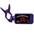 AROMA AT-100 purple тюнер хроматический для гитары, бас и укулеле, на клипсе