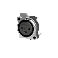 Seetronic SCADF3-V панельный 3-контактный разъем XLR "мама", вертикальная установка