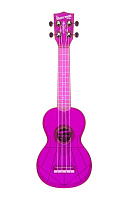 WATERMAN by KALA KA-SWF-PL Fluorescent Grape Soprano Ukulele Укулеле сопрано, материал пластик, цвет флуоресцентный фиолетовый