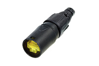 Neutrik NE8MX-B кабельный разъем RJ45, для кабеля 5-8 мм, разъем для установки на готовый кабель, чёрный корпус, не совместим с панельными NE8FDY-C6 и NE8FDY-C6-B