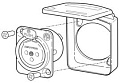 Neutrik SCDX-5-GREEN уплотнительная крышка для разъемов серии D, цвет зеленый