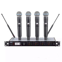 SHURE ULXD24QE/B58 P51 710 - 782 MHz четырехканальная цифровая радиосистема с передатчиками BETA58