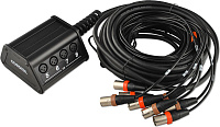 Cordial CYB 8-0 C 15 мультикор (stagebox), 8x input, XLR male, 15,0 м, черный