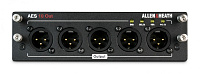 ALLEN&HEATH DLIVE-M-DL-AES10O-A  Карта AES3 I/O для систем dLive, 10 выходов