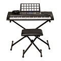 ROCKDALE Keys RKK-61 Синтезатор c комплектом аксессуаров: наушники, банкетка и стойка для клавишных инструментов.