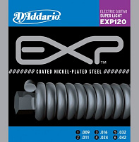 D'ADDARIO EXP120 струны для электрогитары, Super Light 9-42
