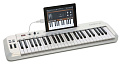 SAMSON CARBON 49 USB MIDI-клавиатура, 49 чувствительных к скорости нажатия клавиш, 2 колеса (модуляция и питч), назначаемый энкодер и ползунок громкости. iPad/PC/Mac совместимость. Вес 4,3 кг 