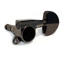 Gotoh SG381-HAPM-07-CK-(L3+R3)  колки локовые, автозажим, регулируемые, 3+3, черный хром; schaller