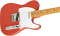 FENDER VINTERA '50S Telecaster FIESTA RED электрогитара, цвет красный, в комплекте чехол