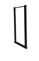 Wize M90RU Мобильная стойка для широкоформатных и интерактивных панелей 60"-90"+, Max VESA 800x700 см, высота 181 см, вертикальная регулировка, кабельный канал, до 270 кг, цвет черный