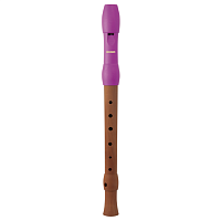 HOHNER B95851  блокфлейта, С-Soprano, немецкая система, корпус - дерево, мундштук - пластик розового цвета