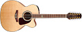 TAKAMINE G70 SERIES GJ72CE-12NAT 12-струнная электроакустическая гитара типа Jumbo, цвет натуральный