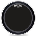 EVANS BD22EMADONX  пластик 22'' для бас барабана однослойн. черный, с демп. кольцом
