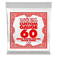 ERNIE BALL 1160 Nickel Wound .060  Струна одиночная для электрогитары Эрни Болл