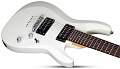 Schecter C-7 Deluxe SWHT Гитара электрическая семиструнная, крепление грифа на болтах, цвет матовый белый