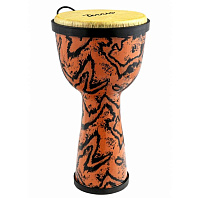 TERRIS DPC-10 URBAN Dune  джембе, пластик, 10" (25 см) - 20" (50 см), оранжевый с черным
