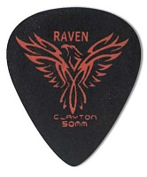CLAYTON BS50/12  набор медиаторов - 0.50 mm BLACK RAVEN стандартные