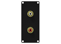 Caymon CASY131/B Модуль CASY с двумя гнездовыми разъемами RCA / cinch с обеих сторон