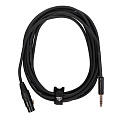 ROCKDALE XF001-5M готовый микрофонный кабель, разъемы XLR female - stereo jack male, длина 5 м, цвет черный