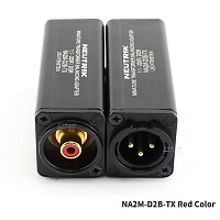 Neutrik NA2M-D2B-TX переходник с трансформаторной развязкой, RCA мама с красным изолятором - XLR папа