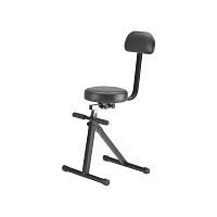 OnStage DT8500 стульчик гитариста, десять позиций регулировки по высоте, мягкое сидение, черный