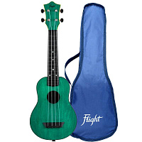 FLIGHT TUS-35 GR  укулеле Travel, сопрано, изумрудный зеленый, пластик
