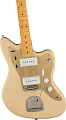 FENDER (C) SQUIER 40th ANN Jazzmaster MN Aged Hardware Satin Desert Sand электрогитара, цвет песочный