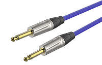 ROXTONE TGJJ100-TBU/1 Кабель инструментальный, диаметр 7 мм, 2 x 6.3 mono Jack, длина 1 метр, цвет синий