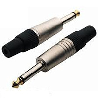 Rockcable RCL10002 P  кабельный разъем 6,3 мм небалансный (1/4"TS Jack), металл