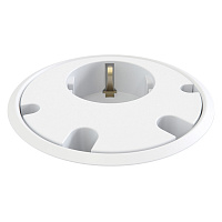 Kondator 935-PD11W Встраиваемая розетка Powerdot с 4 отверстиями для кабелей. 2 отверстия 7 мм, 2 отверстия 9,5 мм. Вертикальное перемещение в 3-х положениях. Размеры (ØхВ): 83х(89–140) мм. Цвет белый