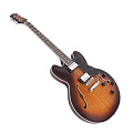 EART E-335 Brown Sunburst полуакустическая электрогитара, цвет санберст