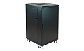 Wize W18UR  Рэковая стойка 19", высота 18U, габариты 1000х615х625 мм, вентиляция, колесики, максимальный вес нагрузки 798 кг, сталь, цвет черный