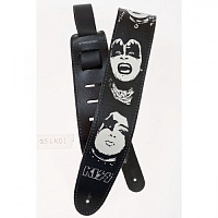 PLANET WAVES 25LK01 гитарный ремень, кожа, серия KISS Strap Collection, рисунок KISS