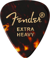 FENDER Tortoise Shell 351 Shape Extra Heavy 12 Count набор медиаторов, 12 шт., цвет коричневый