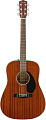 FENDER CD-60S DREAD ALL-MAH WN акустическая гитара, цвет натуральный