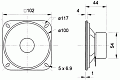 Visaton R 10 S/8 Головка динамическая 10 см 8 Ом, 20 Вт