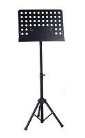 ROXTONE MUS012 Black Пюпитр на трех складывающихся ногах, высота регулируемая: 70-120 см, размер подставки: 50х34 см, цвет черный, вес 3.3 кг