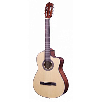 CRAFTER HC-100CE  электроакустическая гитара, верхняя дека ель, корпус красное дерево, цвет натуральный