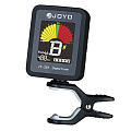 JOYO JT-301 Clip-on Black Tuner тюнер-прищепка хроматический, гитара, бас, скрипка, укулеле, цветной дисплей