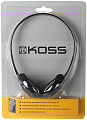 KOSS KPH7 Black дуговые наушники, частотный диапазон 80-18 КГц, сопротивление 32 Ом, чувствительность 91 дБ, шнур 1,2 м,  штекер 3,5 мм, цвет черный