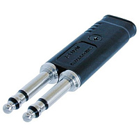 Neutrik NP3TT-2 разъем Bantam 4.4мм (0.173") спаренный, TR под пайку, S под обжим