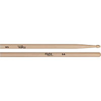 FLIGHT FDS-5A American Hickory Барабанные палочки, орех, наконечники деревянные