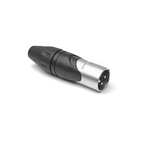 Amphenol AX3M Разъем XLR кабельный, "папа", 3 контакта, точеные контакты, цвет никель