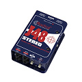 Radial J48 Stereo активный директ-бокс (48V phantom) с трансформатором Jensen,вход 2 хTRS, выход 2 х XLR