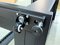 PROAUDIO AP-42U  Рэковый шкаф 19", 42U, полезная глубина 535 мм, стеклянная передняя дверь, задняя металлическая дверь, 2 вентилятора 220 В, ролики и жесткие ножки, съемные боковые крышки, набор крепежа (20 компл.)