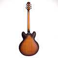 EART E-335 Brown Sunburst полуакустическая электрогитара, цвет санберст