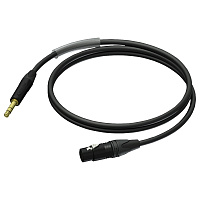Procab PRA723/1.5 Аудиокабель XLR 3-pin (розетка) – Jack 6,3 мм стерео (вилка), Neutrik