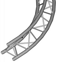 Dura Truss DT 33 Circle Part 5m 45 degr Сегмент круга треугольного сечения 3 x Ф=50мм, S=2мм, W=29см,  радиус 5 метров, 45 градусов