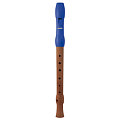 HOHNER B95852  блокфлейта, С-Soprano, немецкая система, корпус - дерево, мундштук - пластик синего цвета