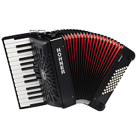 HOHNER The New Bravo II 48 black (A16521/A16522)  аккордеон 1/2, цвет черный